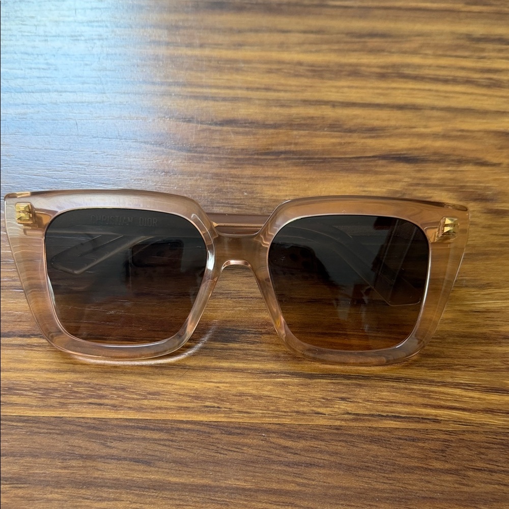 Dior Transparent Tan Sunglasses